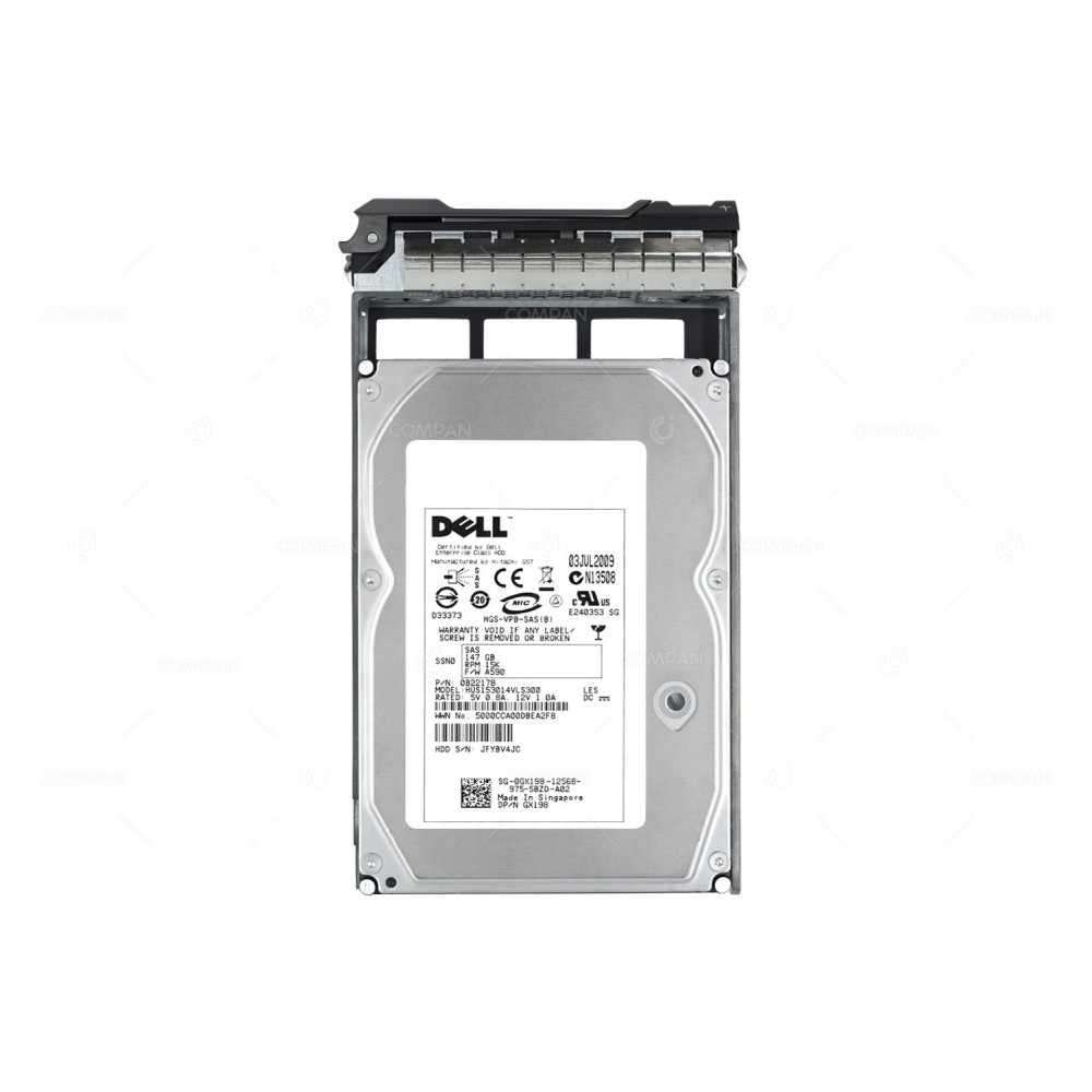 GX198 DELL HDD 147GB 15K SAS 3G 3.5" LFF HOT-SWAP